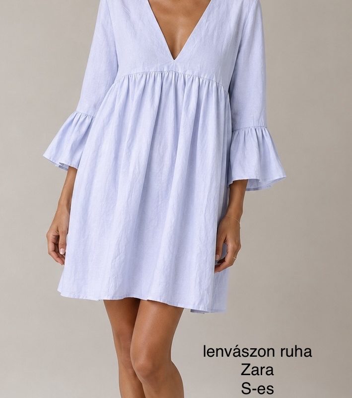 Zara lenvászon ruha