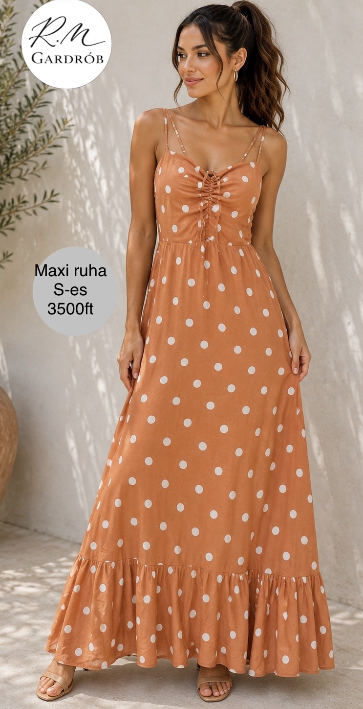 Mintás maxi ruha