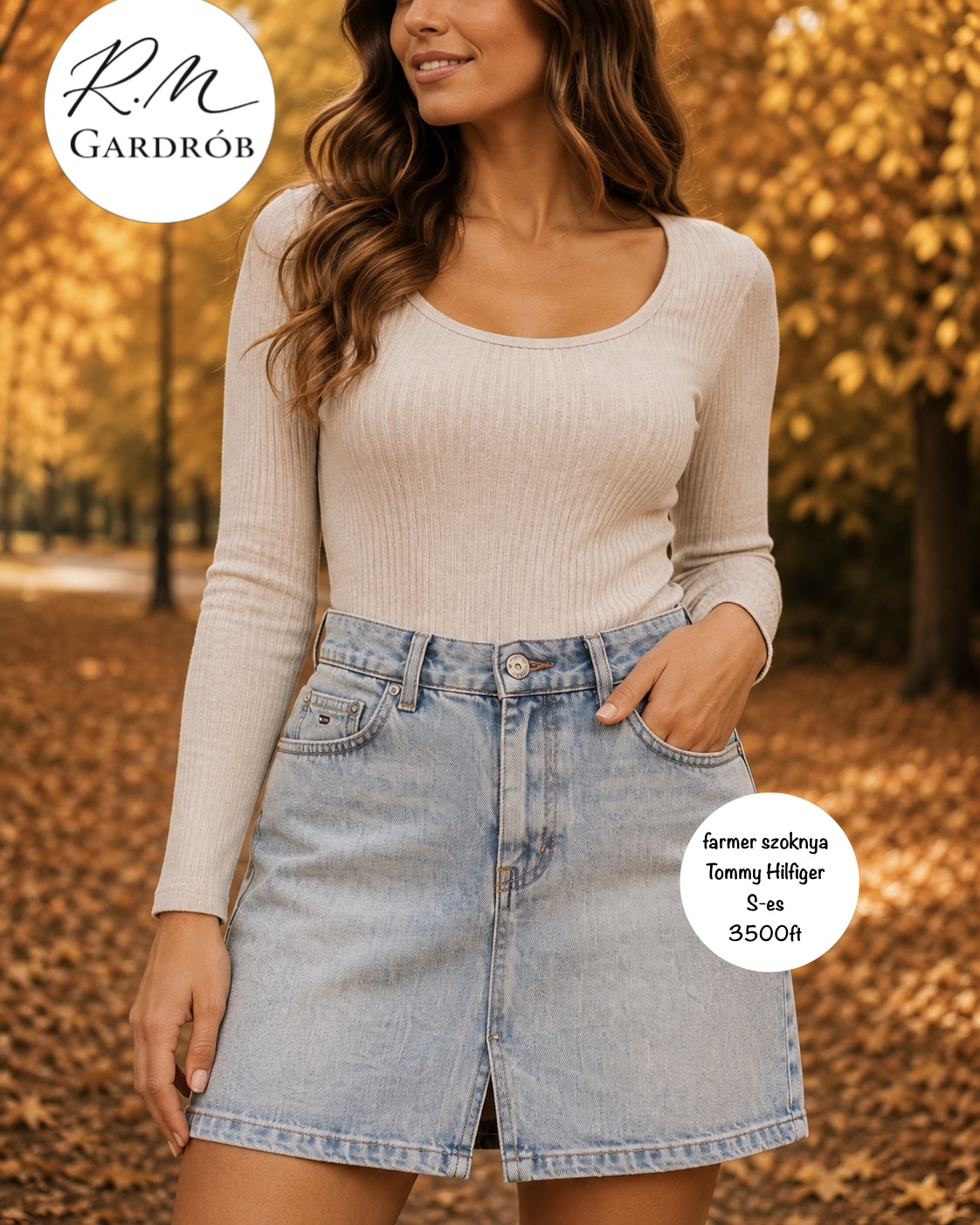 Tommy Hilfiger farmerszoknya